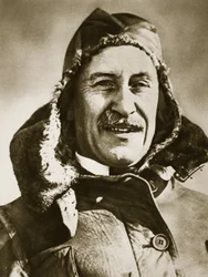 Erster Flugzeugpilot der Welt (Photogravur)